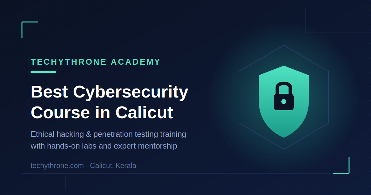 Cybersecurity course in calicut